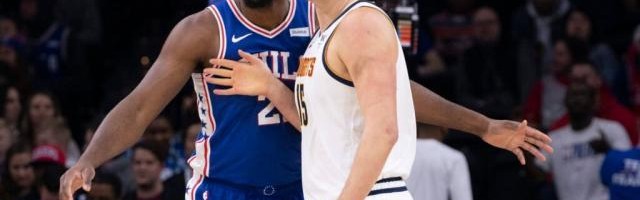 足球比分-MVP争夺战变中锋二人转？约基奇恩比德冲刺够凶猛