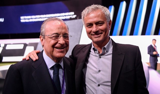 记者：弗洛伦蒂诺希望穆里尼奥重回皇马执教！